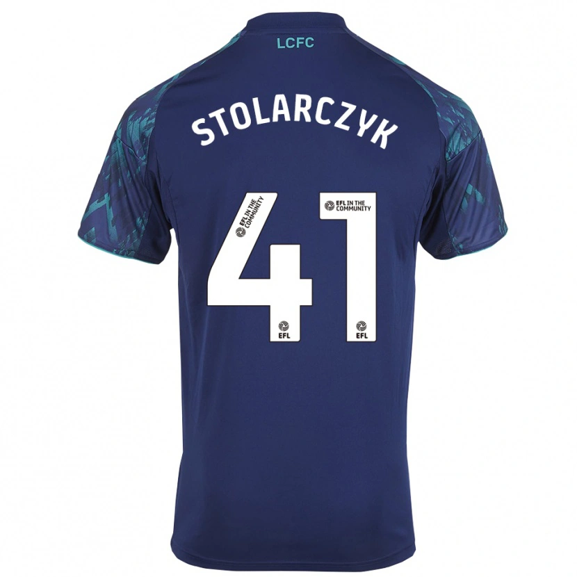 Danxen Herren Jakub Stolarczyk #41 Marinegrün Weiß Auswärtstrikot Trikot 2025/26 T-Shirt Österreich