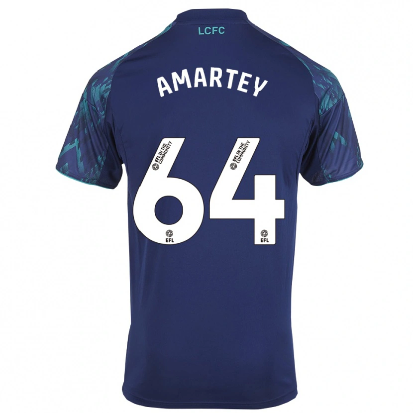 Danxen Herren Bobby Amartey #64 Marinegrün Weiß Auswärtstrikot Trikot 2025/26 T-Shirt Österreich