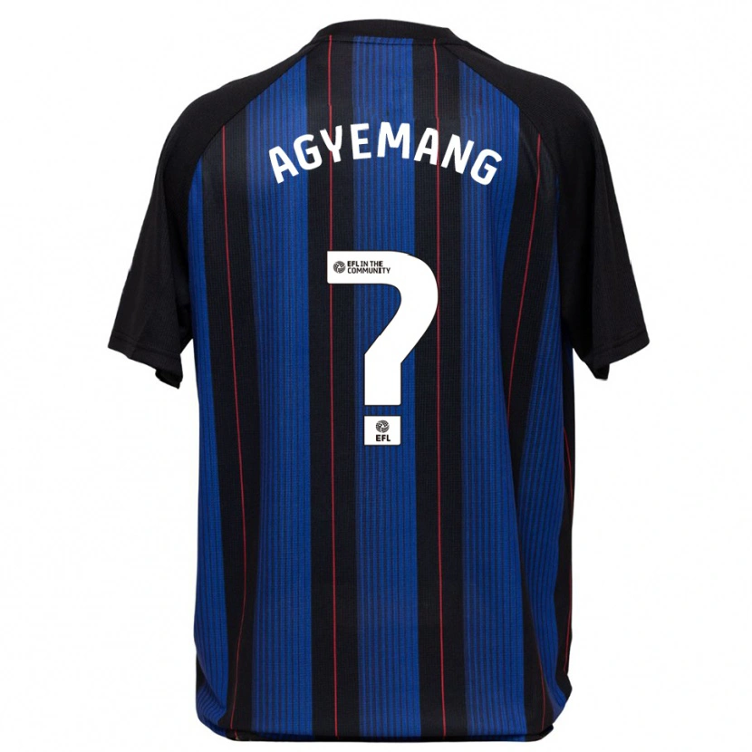 Danxen Herren Terrell Agyemang #0 Blau Schwarz Auswärtstrikot Trikot 2025/26 T-Shirt Österreich