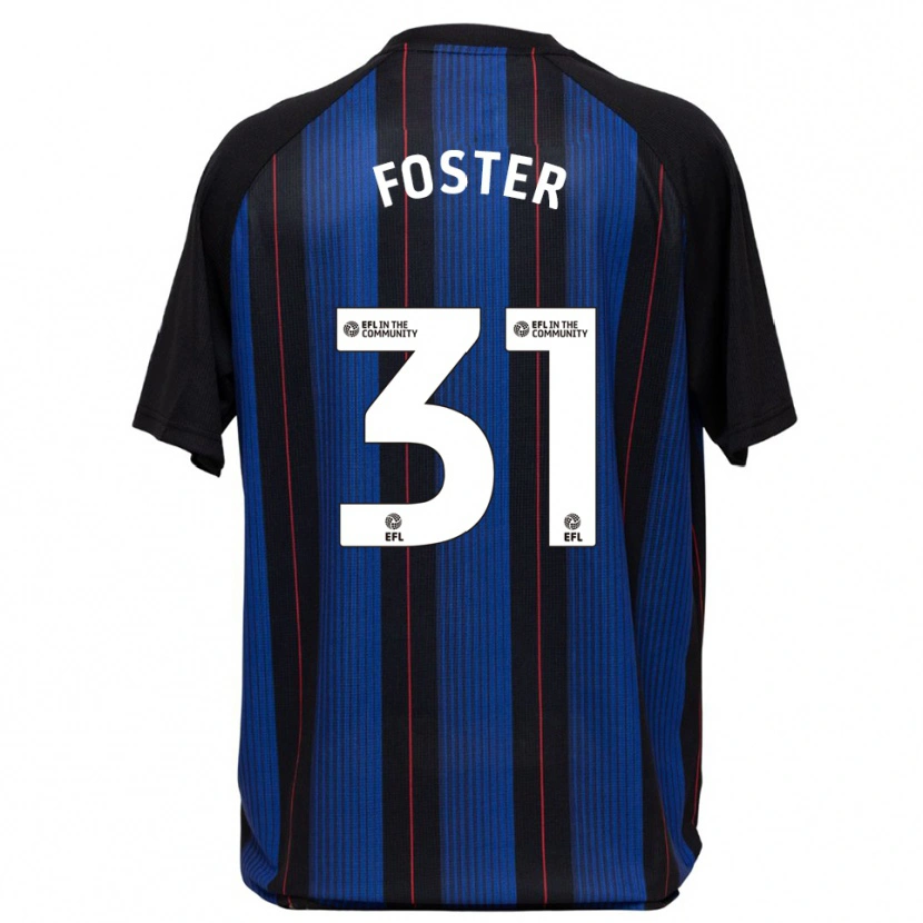 Danxen Herren Owen Foster #31 Blau Schwarz Auswärtstrikot Trikot 2025/26 T-Shirt Österreich