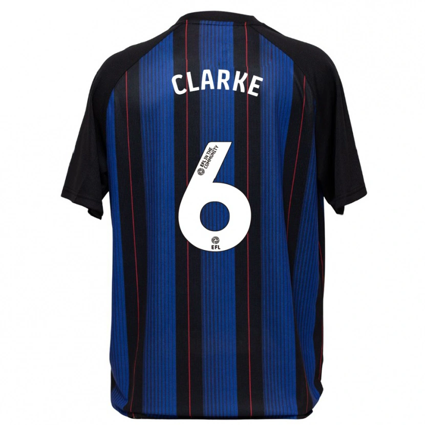 Danxen Herren Alexander Clarke #6 Blau Schwarz Auswärtstrikot Trikot 2025/26 T-Shirt Österreich