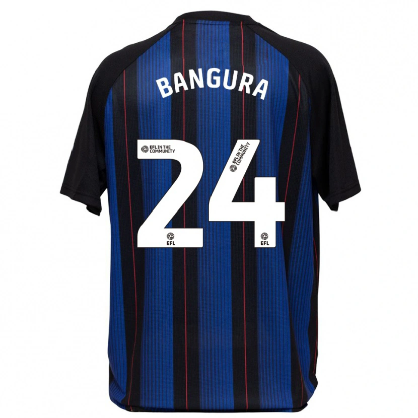 Danxen Herren Alex Bangura #24 Blau Schwarz Auswärtstrikot Trikot 2025/26 T-Shirt Österreich
