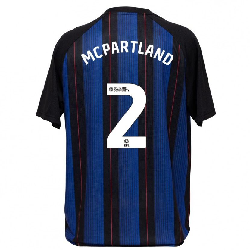 Danxen Herren Will Mcpartland #2 Blau Schwarz Auswärtstrikot Trikot 2025/26 T-Shirt Österreich