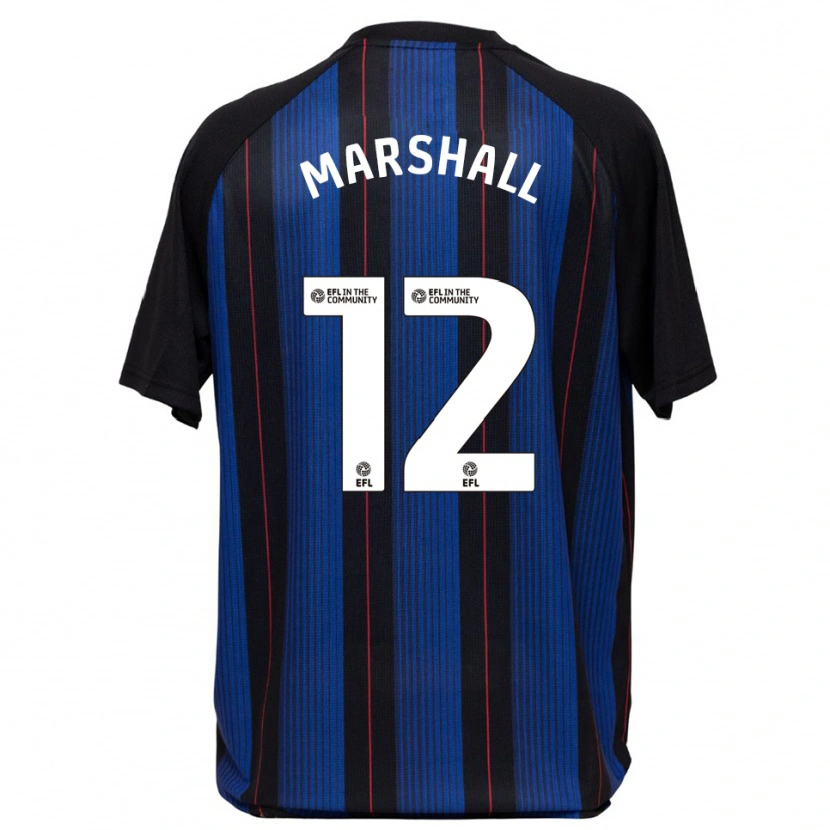 Danxen Herren Eve Marshall #12 Blau Schwarz Auswärtstrikot Trikot 2025/26 T-Shirt Österreich