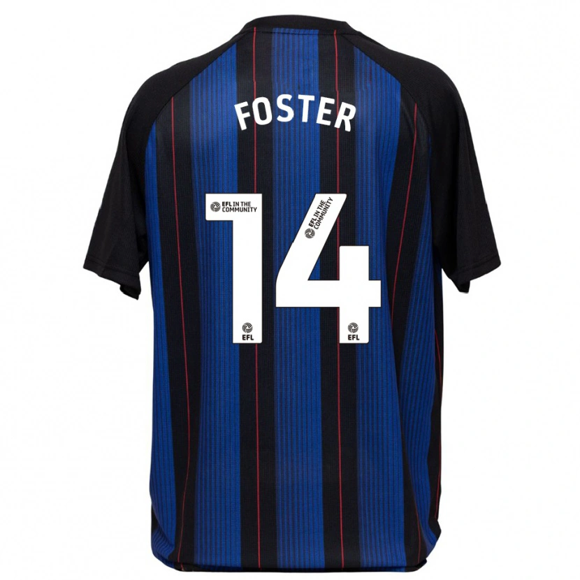 Danxen Herren Emma Foster #14 Blau Schwarz Auswärtstrikot Trikot 2025/26 T-Shirt Österreich