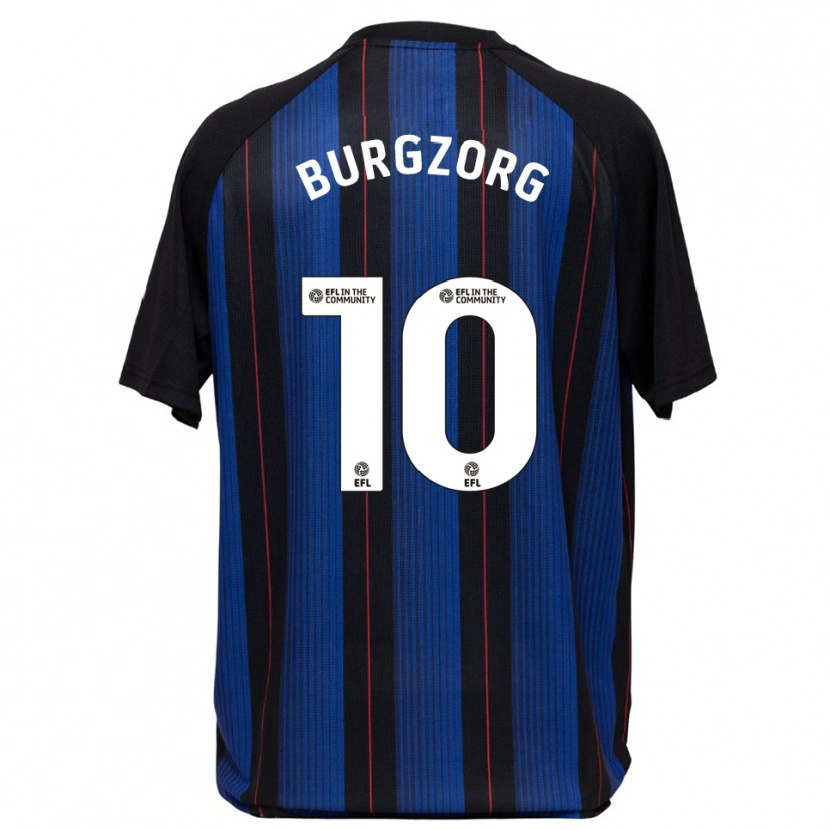 Danxen Herren Delano Burgzorg #10 Blau Schwarz Auswärtstrikot Trikot 2025/26 T-Shirt Österreich