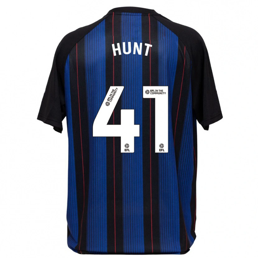 Danxen Herren Harley Hunt #41 Blau Schwarz Auswärtstrikot Trikot 2025/26 T-Shirt Österreich
