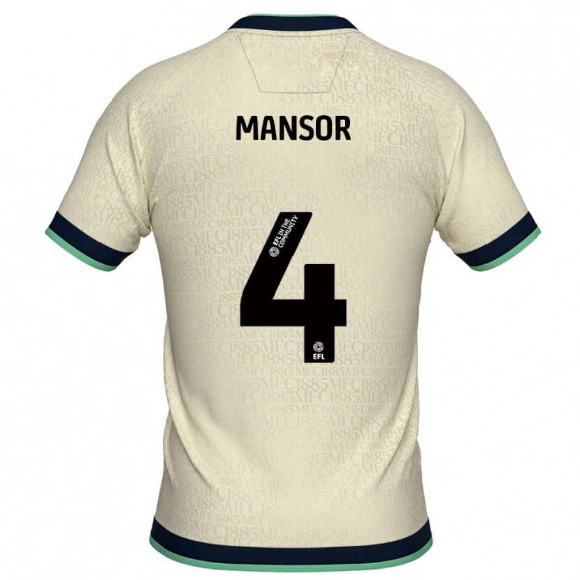 Danxen Herren Elias Mansor #4 Champagner Marine Auswärtstrikot Trikot 2025/26 T-Shirt Österreich