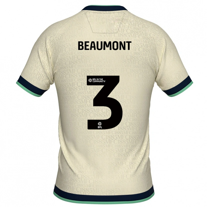 Danxen Herren George Beaumont #3 Champagner Marine Auswärtstrikot Trikot 2025/26 T-Shirt Österreich