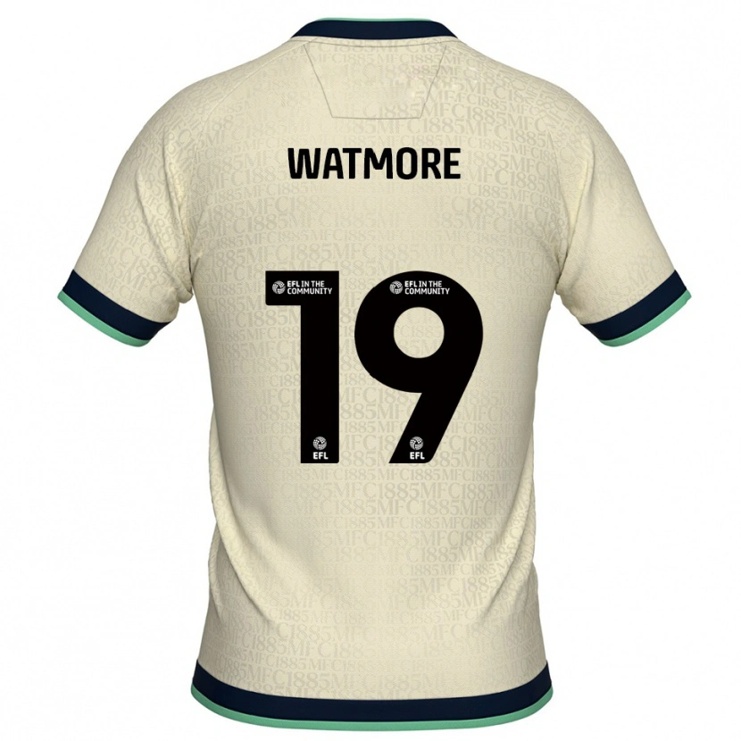 Danxen Herren Duncan Watmore #19 Champagner Marine Auswärtstrikot Trikot 2025/26 T-Shirt Österreich