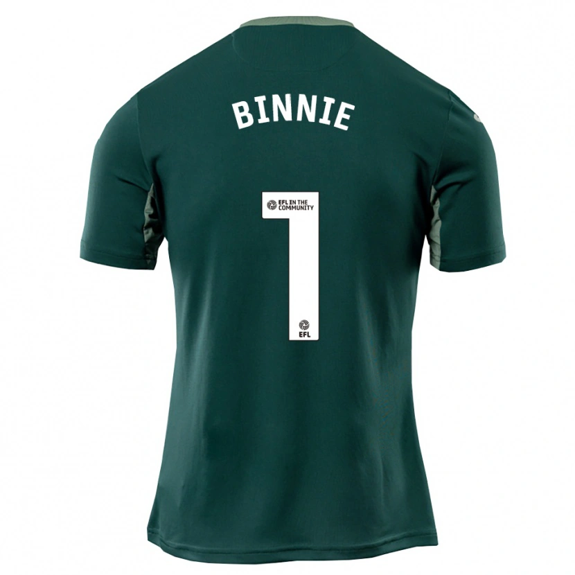 Danxen Herren Ethan Binnie #1 Grün Weiß Lila Auswärtstrikot Trikot 2025/26 T-Shirt Österreich