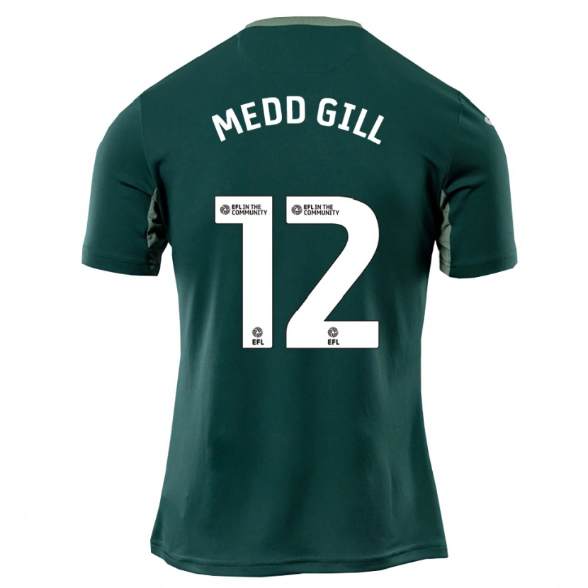 Danxen Herren Tamsin Medd-Gill #12 Grün Weiß Lila Auswärtstrikot Trikot 2025/26 T-Shirt Österreich
