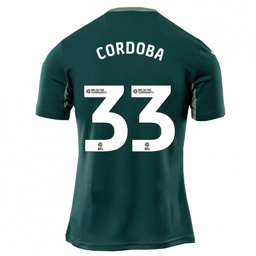 Danxen Herren José Córdoba #33 Grün Weiß Lila Auswärtstrikot Trikot 2025/26 T-Shirt Österreich