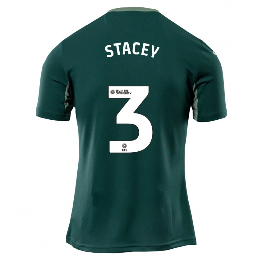 Danxen Herren Jack Stacey #3 Grün Weiß Lila Auswärtstrikot Trikot 2025/26 T-Shirt Österreich
