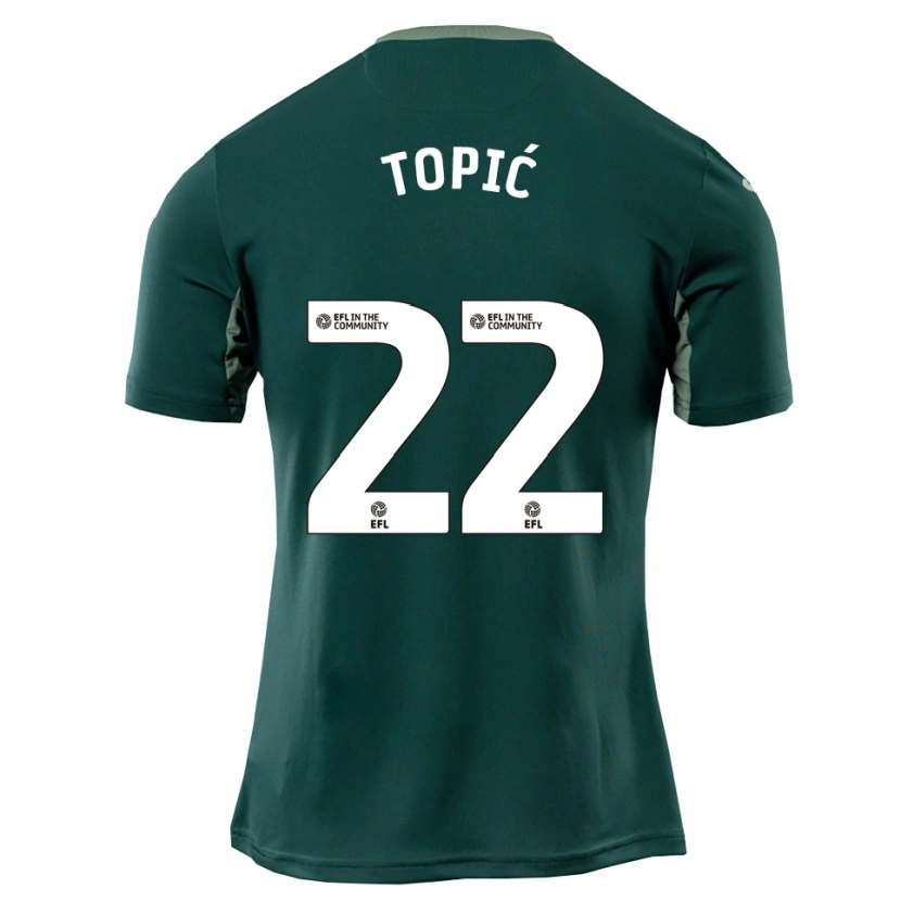Danxen Herren Mirko Topić #22 Grün Weiß Lila Auswärtstrikot Trikot 2025/26 T-Shirt Österreich