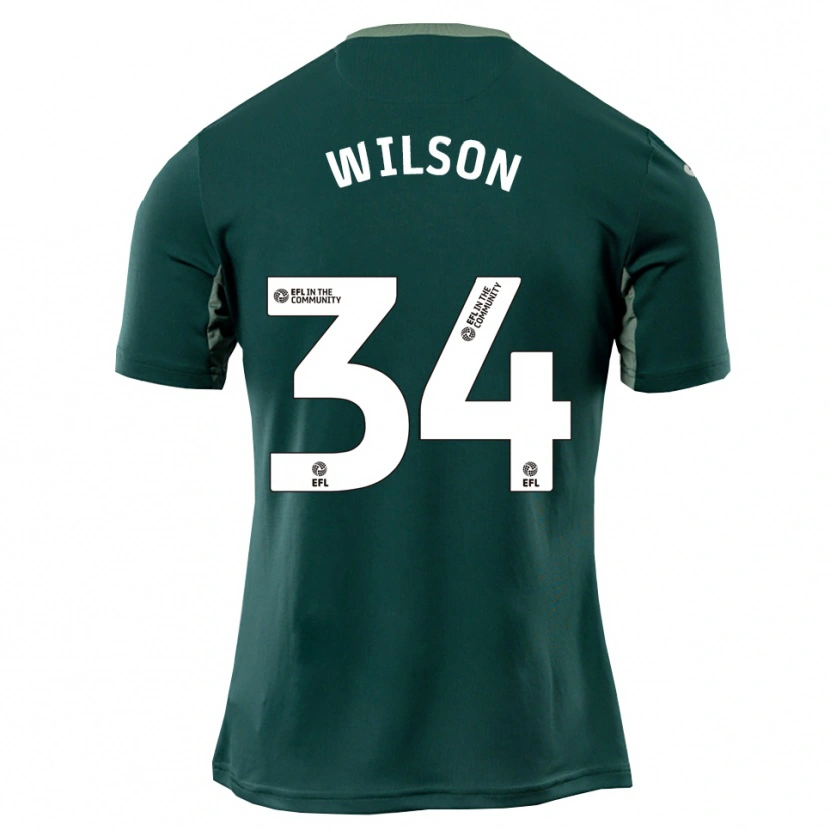 Danxen Herren Drew Wilson #34 Grün Weiß Lila Auswärtstrikot Trikot 2025/26 T-Shirt Österreich