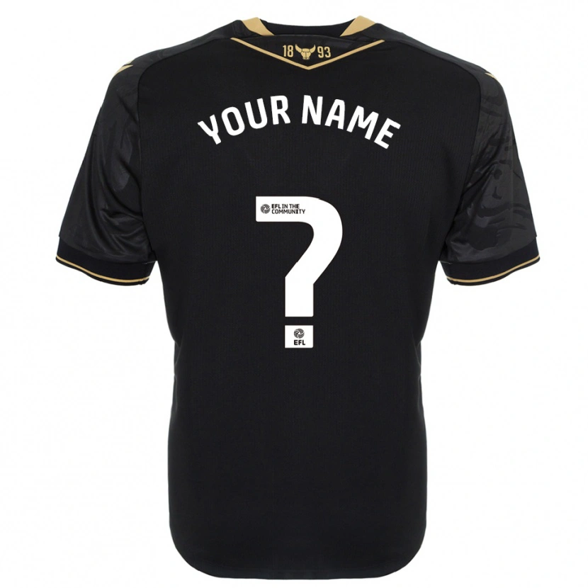 Danxen Herren Ihren Namen #0 Schwarz Gold Auswärtstrikot Trikot 2025/26 T-Shirt Österreich