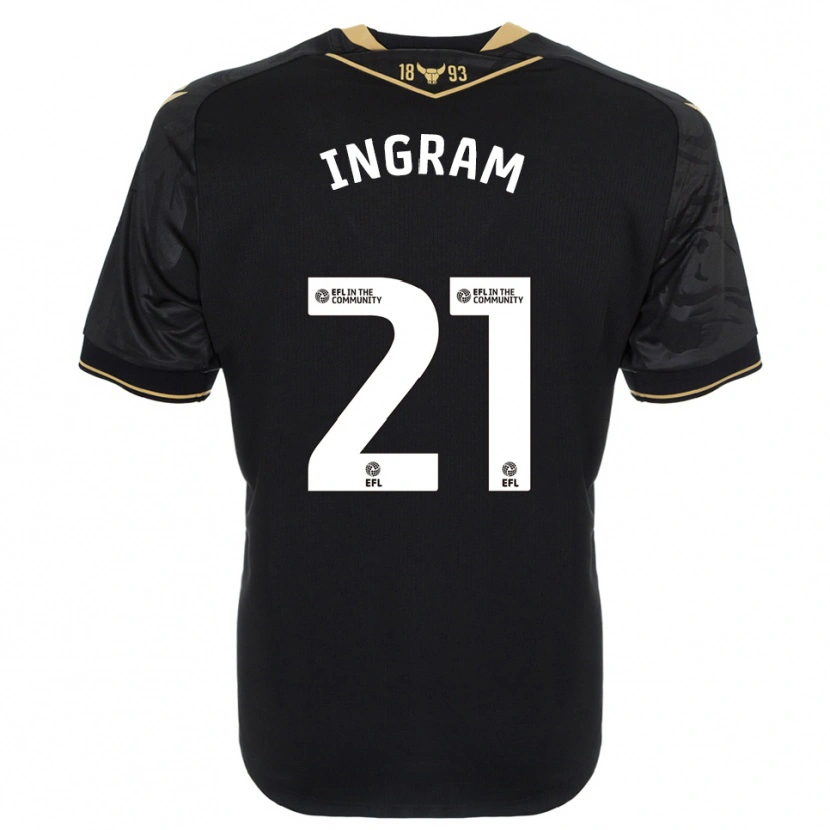 Danxen Herren Matt Ingram #21 Schwarz Gold Auswärtstrikot Trikot 2025/26 T-Shirt Österreich