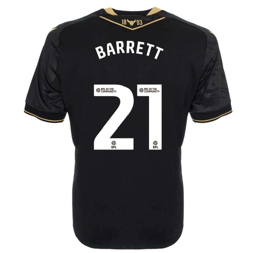 Danxen Herren Nicole Barrett #21 Schwarz Gold Auswärtstrikot Trikot 2025/26 T-Shirt Österreich