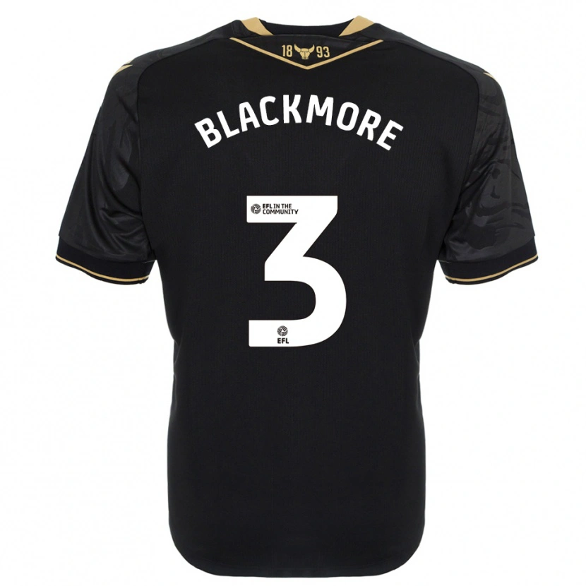 Danxen Herren Jameson Blackmore #3 Schwarz Gold Auswärtstrikot Trikot 2025/26 T-Shirt Österreich