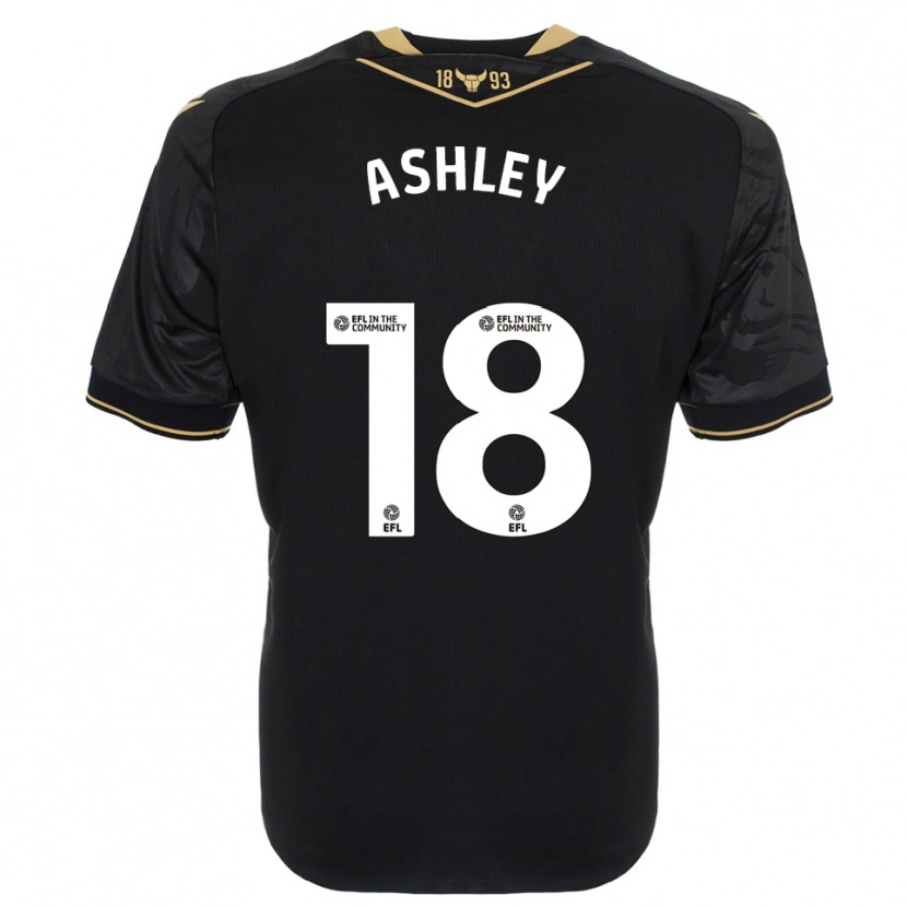 Danxen Herren Alex Ashley #18 Schwarz Gold Auswärtstrikot Trikot 2025/26 T-Shirt Österreich