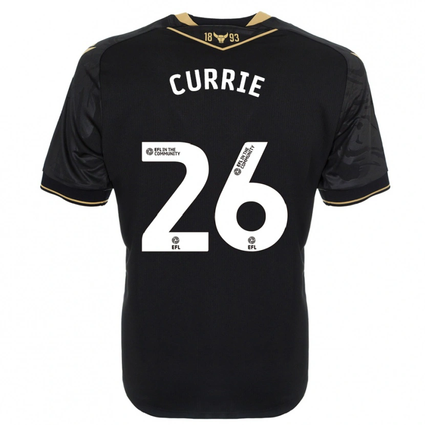 Danxen Herren Jack Currie #26 Schwarz Gold Auswärtstrikot Trikot 2025/26 T-Shirt Österreich
