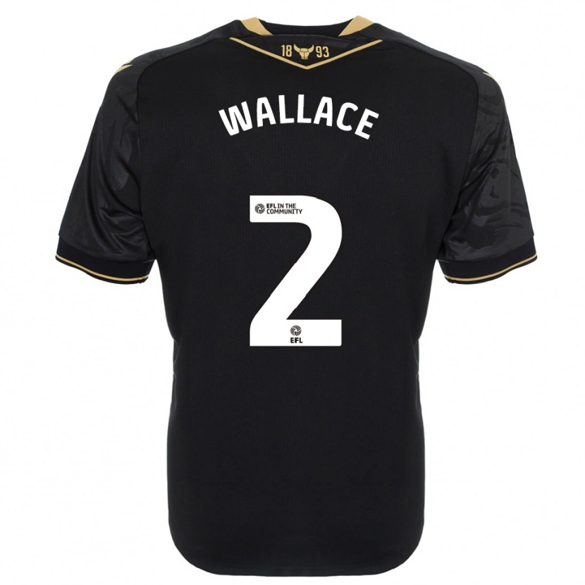 Danxen Herren Emily Wallace #2 Schwarz Gold Auswärtstrikot Trikot 2025/26 T-Shirt Österreich