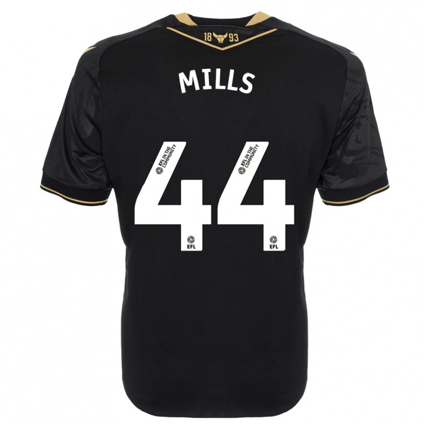 Danxen Herren Stanley Mills #44 Schwarz Gold Auswärtstrikot Trikot 2025/26 T-Shirt Österreich
