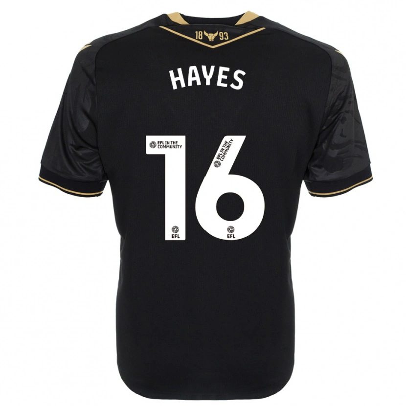 Danxen Herren Georgia Hayes #16 Schwarz Gold Auswärtstrikot Trikot 2025/26 T-Shirt Österreich