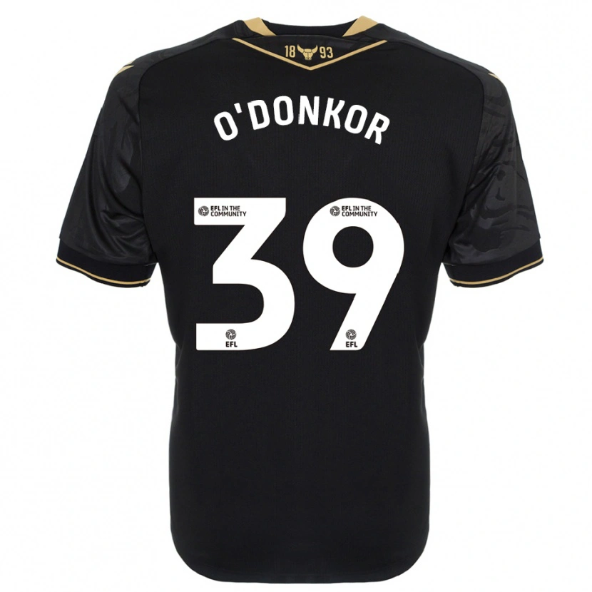 Danxen Herren Gatlin O'donkor #39 Schwarz Gold Auswärtstrikot Trikot 2025/26 T-Shirt Österreich
