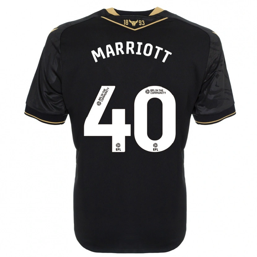 Danxen Herren Monty Marriott #40 Schwarz Gold Auswärtstrikot Trikot 2025/26 T-Shirt Österreich