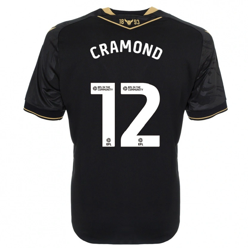 Danxen Herren Charlie Cramond #12 Schwarz Gold Auswärtstrikot Trikot 2025/26 T-Shirt Österreich
