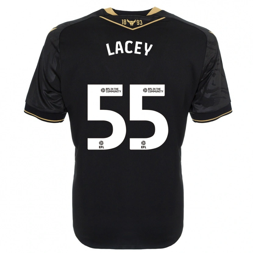 Danxen Herren Aaron Lacey #55 Schwarz Gold Auswärtstrikot Trikot 2025/26 T-Shirt Österreich