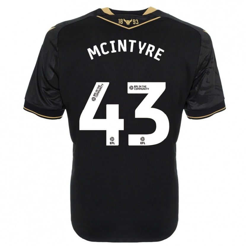 Danxen Herren Richard Mcintyre #43 Schwarz Gold Auswärtstrikot Trikot 2025/26 T-Shirt Österreich