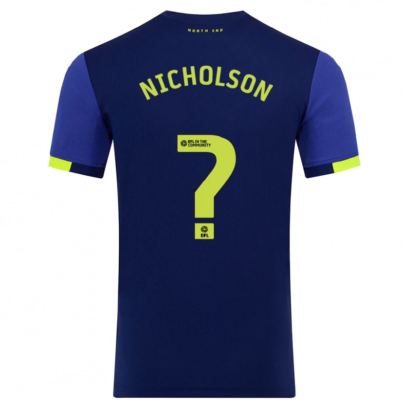 Danxen Herren Joseph Nicholson #0 Marine Gelb Auswärtstrikot Trikot 2025/26 T-Shirt Österreich