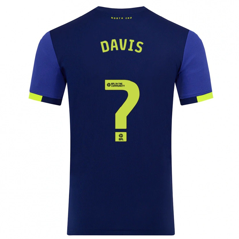 Danxen Herren Tommy Davis #0 Marine Gelb Auswärtstrikot Trikot 2025/26 T-Shirt Österreich