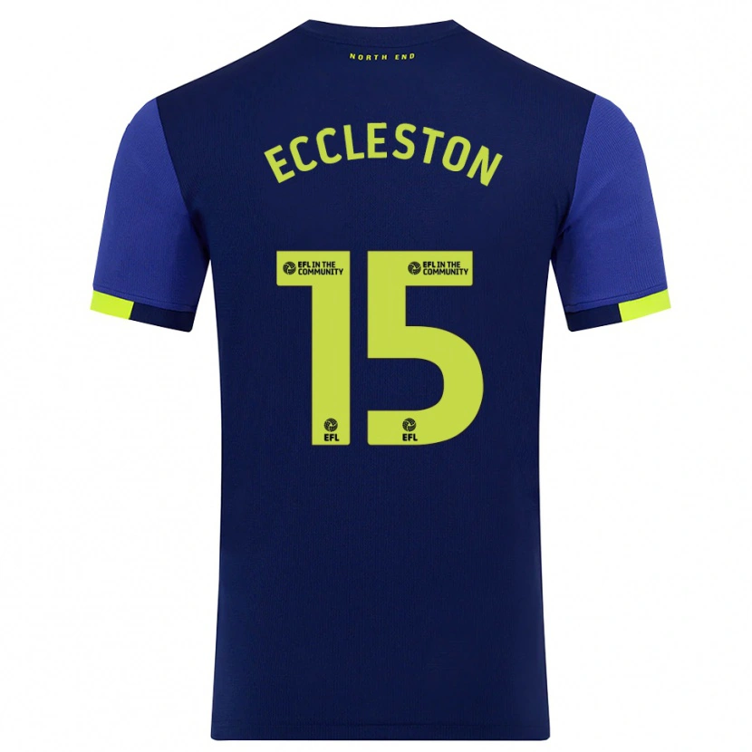 Danxen Herren Ethan Eccleston #15 Marine Gelb Auswärtstrikot Trikot 2025/26 T-Shirt Österreich