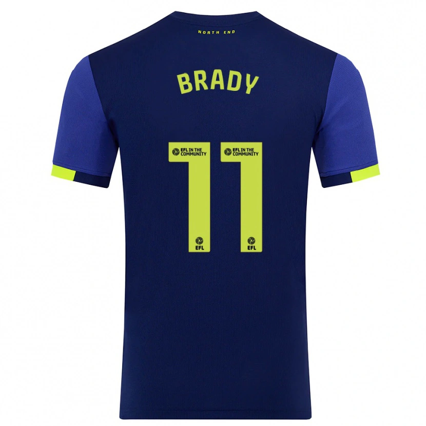 Danxen Herren Robbie Brady #11 Marine Gelb Auswärtstrikot Trikot 2025/26 T-Shirt Österreich