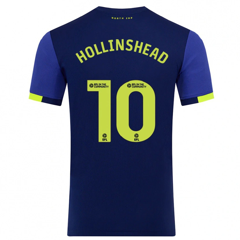 Danxen Herren Emily Hollinshead #10 Marine Gelb Auswärtstrikot Trikot 2025/26 T-Shirt Österreich