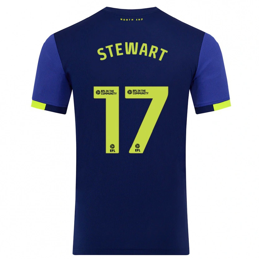 Danxen Herren Layton Stewart #17 Marine Gelb Auswärtstrikot Trikot 2025/26 T-Shirt Österreich
