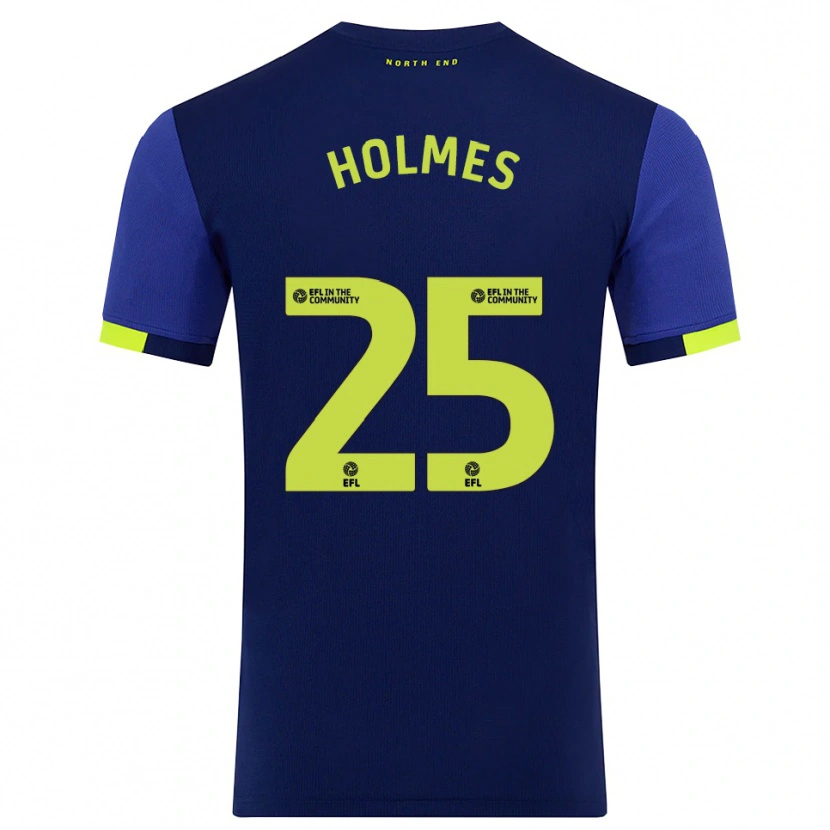 Danxen Herren Duane Holmes #25 Marine Gelb Auswärtstrikot Trikot 2025/26 T-Shirt Österreich