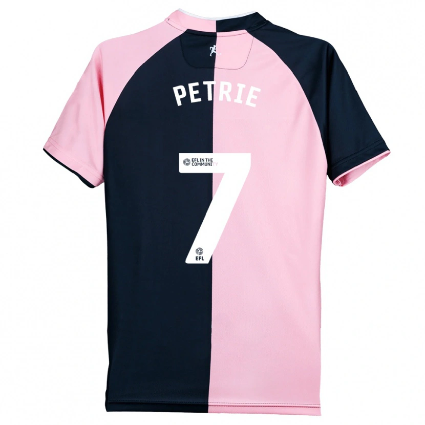 Danxen Herren Kieran Petrie #7 Pink Schwarz Auswärtstrikot Trikot 2025/26 T-Shirt Österreich
