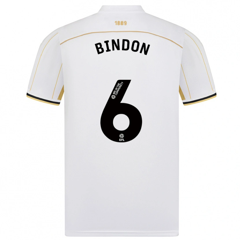 Danxen Herren Tyler Bindon #6 Weiß Gold Auswärtstrikot Trikot 2025/26 T-Shirt Österreich