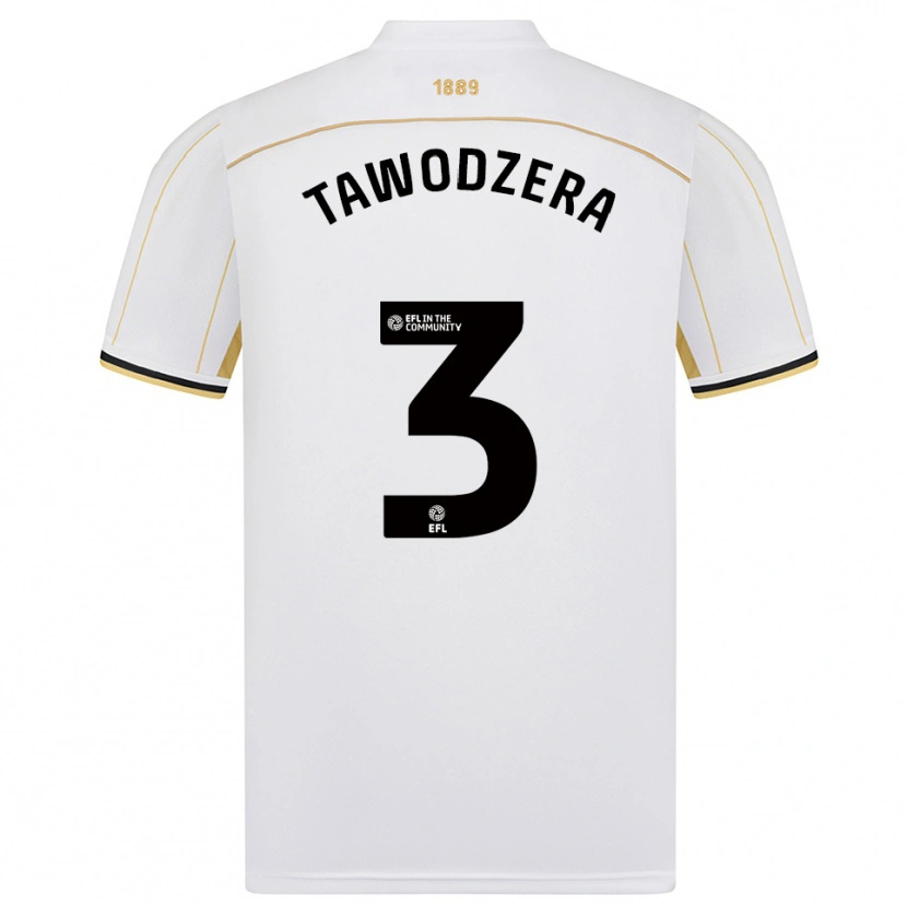 Danxen Herren Dylan Tawodzera #3 Weiß Gold Auswärtstrikot Trikot 2025/26 T-Shirt Österreich