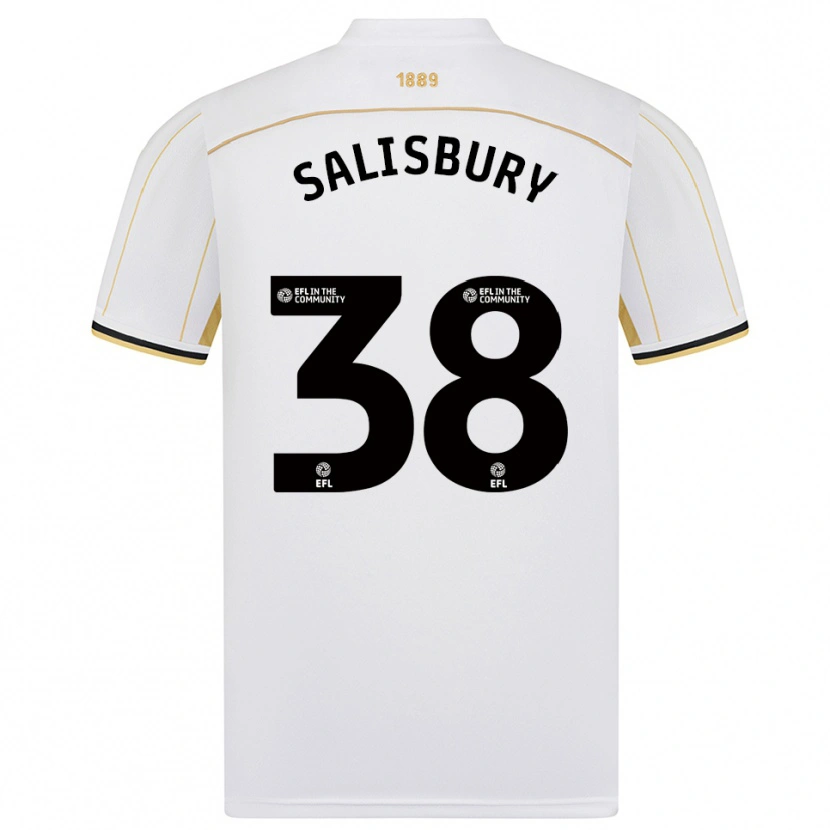 Danxen Herren Chloe Salisbury #38 Weiß Gold Auswärtstrikot Trikot 2025/26 T-Shirt Österreich