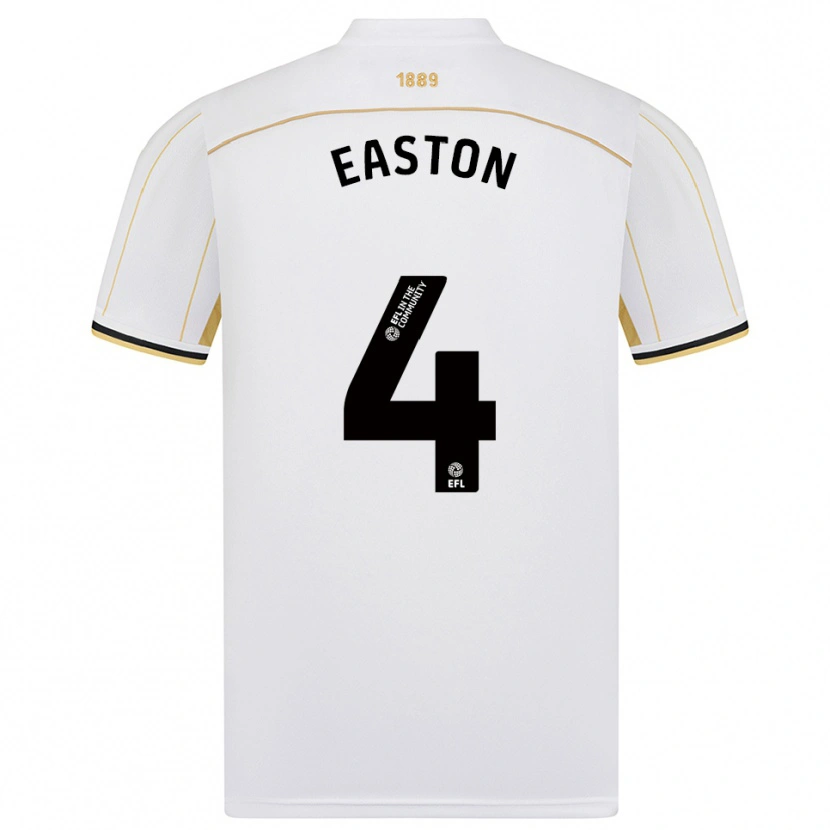 Danxen Herren Evan Easton #4 Weiß Gold Auswärtstrikot Trikot 2025/26 T-Shirt Österreich
