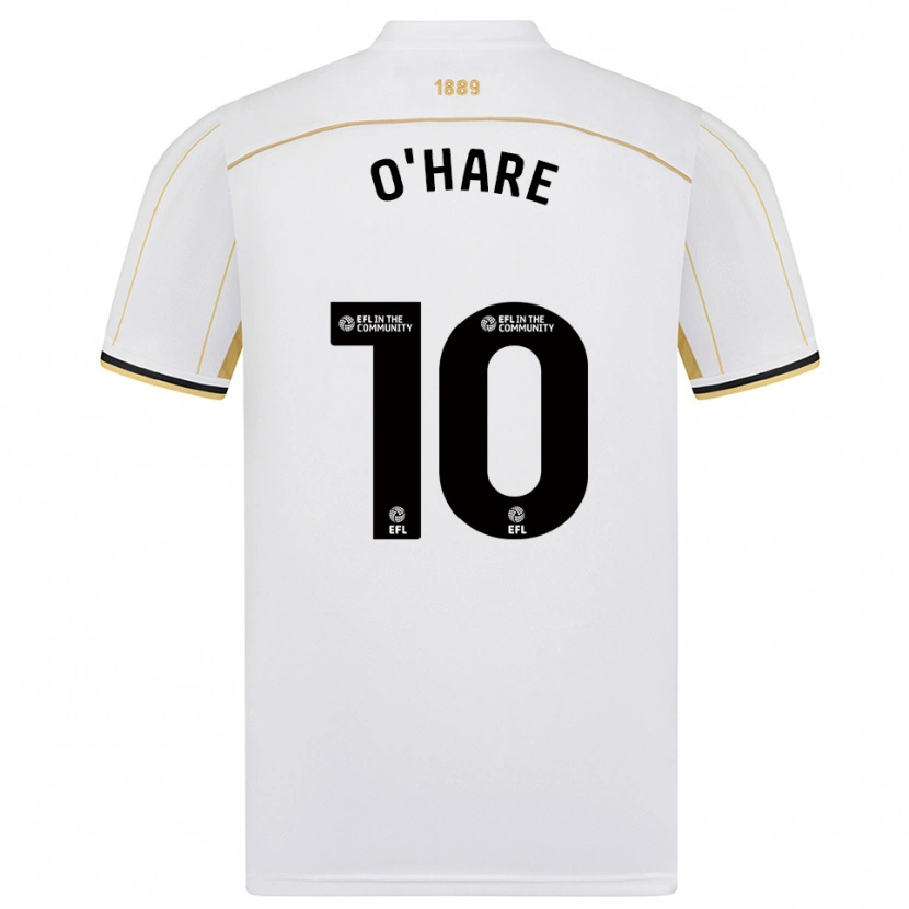 Danxen Herren Callum O'hare #10 Weiß Gold Auswärtstrikot Trikot 2025/26 T-Shirt Österreich