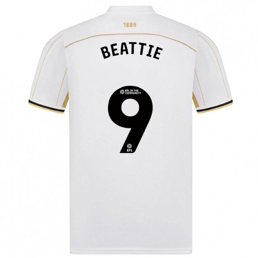Danxen Herren Jevan Beattie #9 Weiß Gold Auswärtstrikot Trikot 2025/26 T-Shirt Österreich