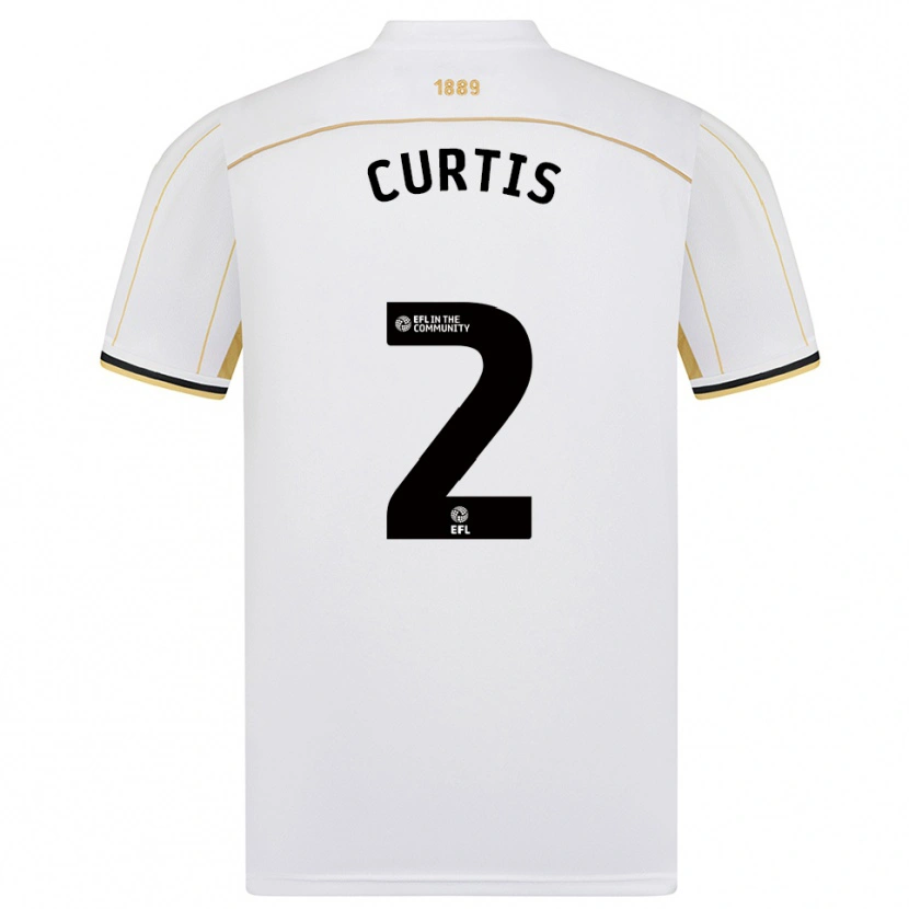 Danxen Herren Sam Curtis #2 Weiß Gold Auswärtstrikot Trikot 2025/26 T-Shirt Österreich
