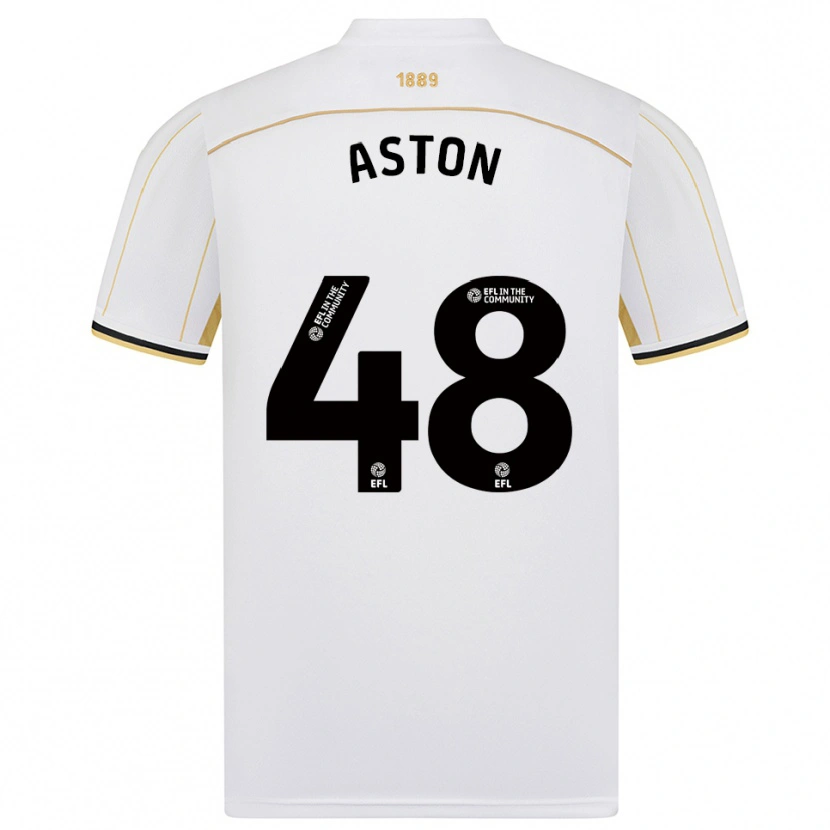Danxen Herren Sam Aston #48 Weiß Gold Auswärtstrikot Trikot 2025/26 T-Shirt Österreich
